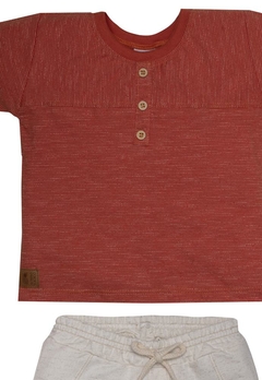 Conjunto Camiseta Bermuda Infantil Vermelho Sonho Mágico - comprar online