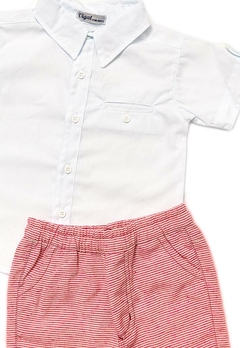 Conjunto Camisa Bermuda Infantil Vermelho Vigat - comprar online
