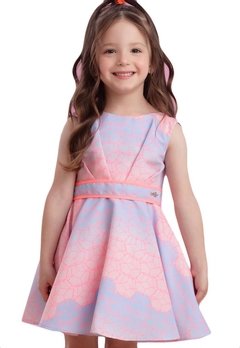 Vestido Infantil Faixa Tie Dye Mon Sucré