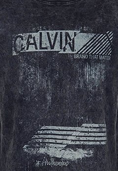 Camiseta Curto Estampada Preto Calvin Klein - comprar online