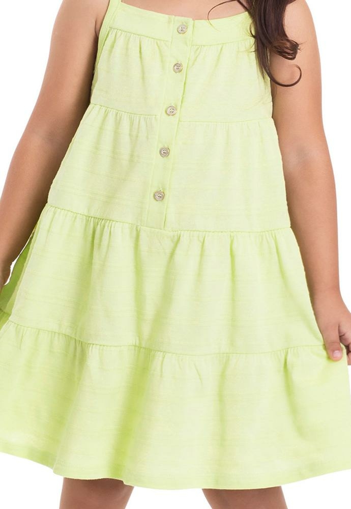 Vestido Bebê Menina Babados Flores Rosa TMX Kids