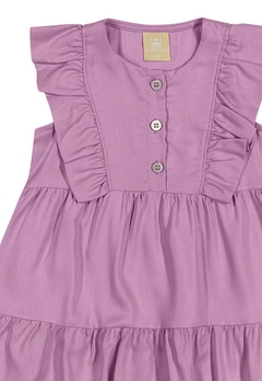 Vestido Infantil Viscose Rosa Colorittá - comprar online