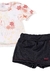 Conjunto Shorts Saia Borboleta Infantil Bebê 2 - comprar online