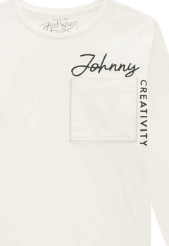 Camiseta Meia Malha Infantil Off White Johnny Fox - comprar online