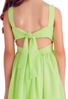Vestido Verde Alças Perolas Infantil Petit Cherie - comprar online