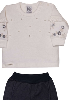 Conjunto Malha Pearls Natural Jeans 2Pçs Sonho Mágico - comprar online