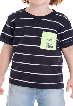 Camiseta Curta Infantil Preta TMX - comprar online