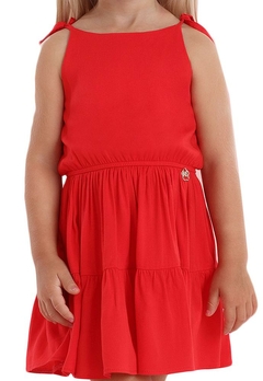 Vestido Infantil Vermelho Mon Sucré - comprar online
