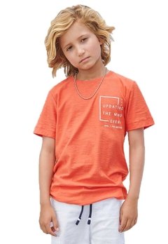 Camiseta Infantil Laranja Update Johnny Fox - comprar online