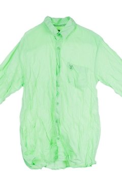 Camisa Manga Longa Básica Verde Mini Us - comprar online