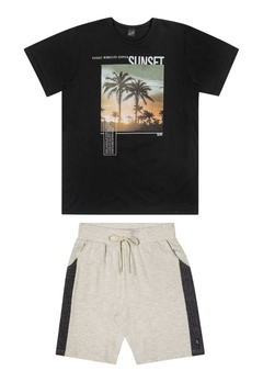 Conjunto Camiseta Sunset Bermuda Infantil Elian - comprar online