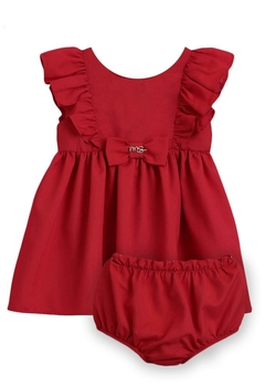 Vestido Bebê Calcinha Vermelho Mon Sucré