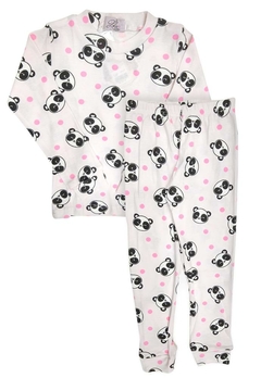 Pijama Infantil Panda Rosa Vim Vi Venci