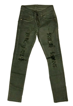 Calça Jeans Sarja Verde Fruto da Imaginação