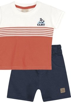 Conjunto Camiseta CLRT Âncora Bermuda Moletom Colorittá - comprar online