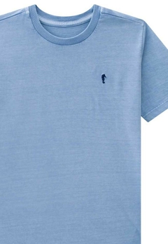 Camiseta Malha Infantil Azul Onda Marinha - comprar online