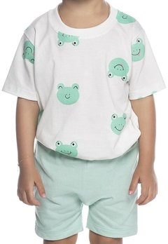 Pijama Infantil Estampado Verde Have Fun - comprar online