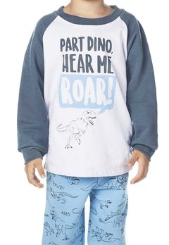 Pijama Dino Moletinho Azul Have Fun - comprar online