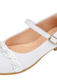 Sapato Branco Infantil Camurça Pampili - comprar online