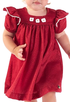 Vestido Laise Bebê Vermelho Kikixodó - comprar online