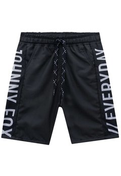 Bermuda Infantil Preta Everyday Johnny Fox