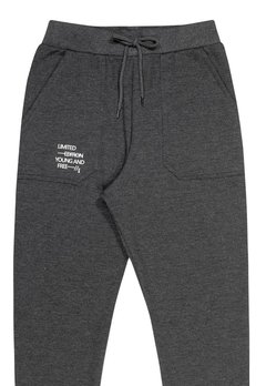 Calça Moletom Infantil Cinza Elian - comprar online