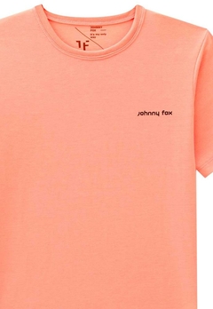 Camiseta Infantil Malha Laranja Neon Johnny Fox - comprar online