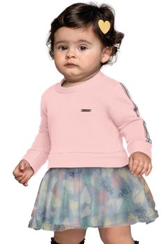 Vestido Infantil Rosa Colorittá - comprar online