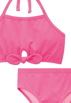 Biquini Infantil Liso UV50+ Rosa Pink Kukiê - comprar online
