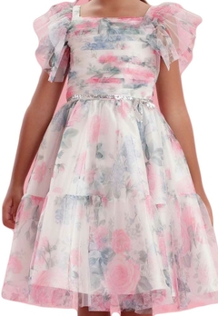 Vestido Infantil Festa Tule Floral Petit Cherie - comprar online
