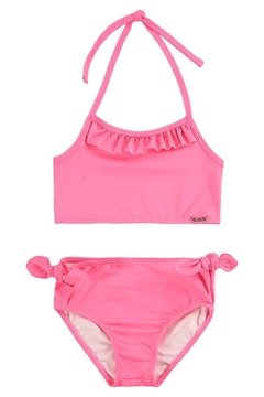 Conjunto Biquini Infantil Rosa Kukiê