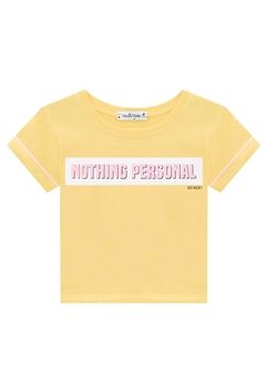 Blusa Infantil Nothing Personal Amarelo Vic&Vicky