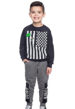 Conjunto Moletom Infantil Preto Limited Edition Have Fun