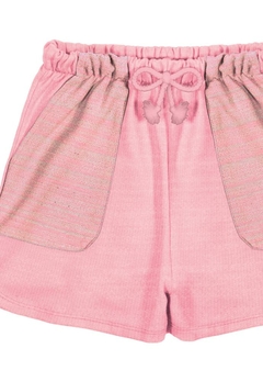 Shorts Moletinho Curto Rosa D'Way - comprar online
