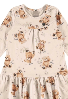 Vestido Longo Estampado Urso Infantil Brandili - comprar online