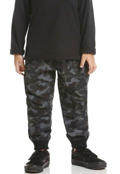 Calça Moletom Infantil Camuflada Verde Banana Danger - comprar online