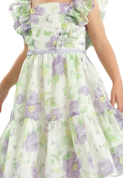 Vestido Infantil Floral Verde Petit Cherrie - comprar online