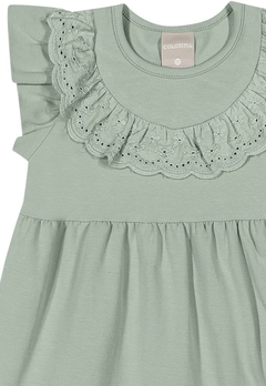 Vestido Verde Babadinhos Infantil Coloritta - comprar online