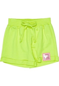 Shorts Infantil Verde Neon Make It Fun Momi