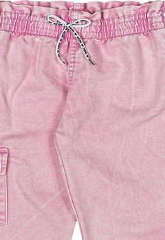 Calça Infantil Jeans Rosa Momi