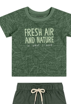 Conjunto Infantil Estampado Verde Colorittá - comprar online