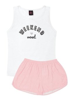 Pijama Infantil Branco Weekend Pulla Bulla
