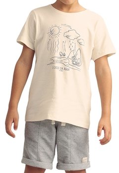 Conjunto Camiseta Bermuda Moletom Eco Branco Bugbee - comprar online