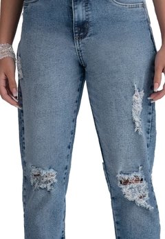 Calça Infantil Jeans Rasgada Bobby Lulu - comprar online