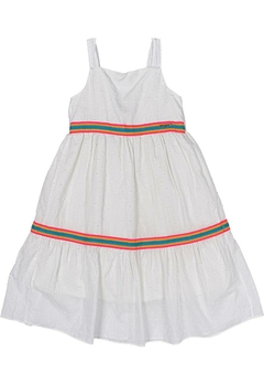 Vestido Curto Infantil Branco Momi