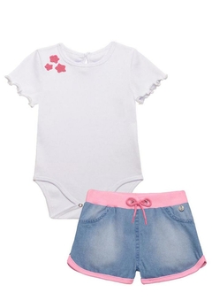 Conjunto Infantil Body Branco Nina Go