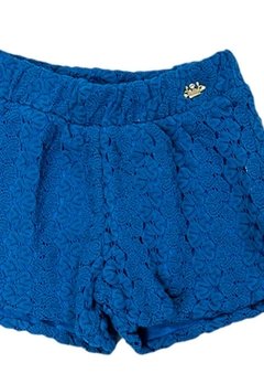 Shorts Infantil Rendado Azul Colorittá - comprar online