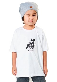 Camiseta Infantil Branca Dog Ricoo
