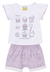 Conjunto Blusa Short Infantil Rosa Nini & Bambini