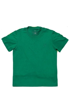 Camiseta Verde Algodão Infantil Banana Danger